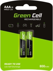 Uzlādējamas baterijas Green Cell AAA HR03 800 mAh 2 gab.