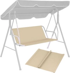 Dārza šūpuļtīkla spilvens 127x100 cm Bēšs MultiGarden