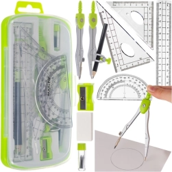 Ģeometrijas komplekts Maaleo 10 daļas