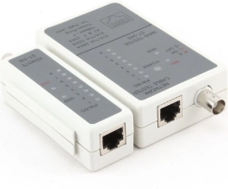 RJ45 un RG-58 kabeļu testeris
