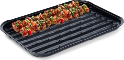 Tērauda perforēta grilēšanas panna 34,5 × 24 cm