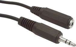 Stereo pagarinātāja kabelis Minijack M/F 3 m