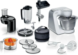 Virtuves kombains Bosch Serie 4 MUM5 1000 W balts/sudraba
