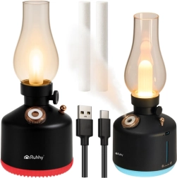 Gaisa mitrinātājs un nakts lampiņa Ruhhy Aive retro RGB LED USB – 1 gab.