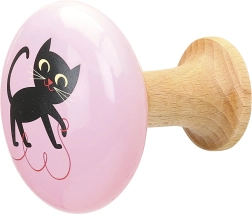 Koka pakaramie Kaķītis un sarkanais ornaments