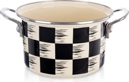 Enamel Pot Checkerboard 18 cm, 2 l
