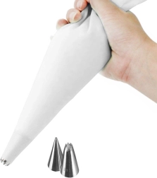 Silikona konditorejas maisiņš ar 2 uzgaļiem 30 cm