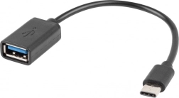 USB‑C uz USB‑A 2.0 OTG adapteris 0,15 m, melns