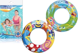 Bērnu piepūšamais peldriņķis 56 cm BESTWAY ar okeāna motīvu 3–6 gadi