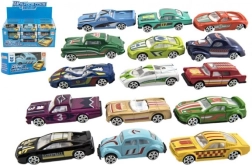 Metāla sacīkšu auto 6 cm kastītē