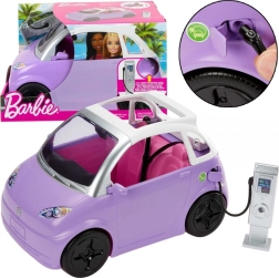 Kabrio auto Barbie ar elektrisko uzlādes staciju