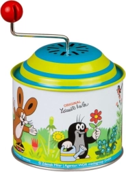 Spēļu lādīte ar kloķi KURMIS, metāla 8 cm