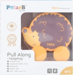 Koka velkamā rotaļlieta ezītis