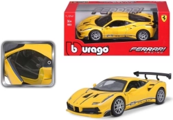 Metāla modelis Bburago 1:24 Ferrari 488 Challenge dzeltens