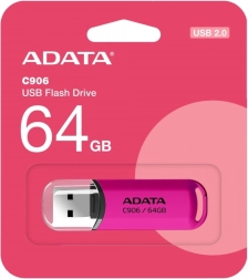 ADATA zibatmiņa 64GB USB 2.0 rozā