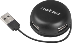 USB Hub Natec Bumblebee 4 Ports Black