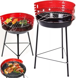 Dārza pārnēsājamais kempinga grils uz kokoglēm