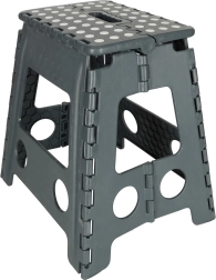 Saliekams pretizslīdes soliņš 39,5 cm – Tumši pelēka