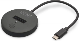 Dokstacija SSD M.2 NVMe/SATA ar USB‑C 3.2 Gen2 10 Gbps, melna