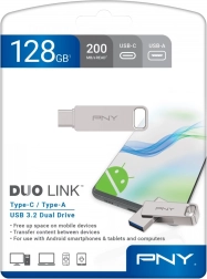USB zibatmiņa 128GB PNY DUO LINK USB 3.2 Type-C
