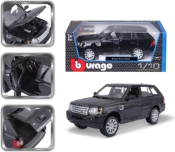 Metāla modelis BBURAGO RANGE ROVER SPORT 1:18, melns