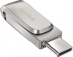 SanDisk Ultra Dual Drive Luxe 256 GB USB 3.1 Type‑C/USB‑A metāla zibatmiņa