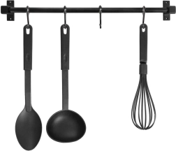 Virtuves sienas relings RADKA 50,5 cm – melns metāls