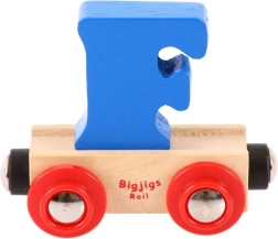 Bigjigs Rail koka vagons ar burtu F