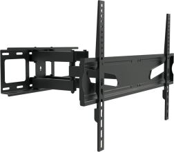Universāls sienas TV turētājs 37–80", maks. 45 kg, VESA 600×400, melns
