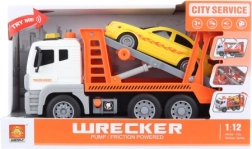 Plastmasas auto pārvadātājs ar baterijām 1:12 ar gaismām un skaņām