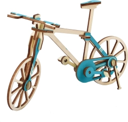Woodcraft Wooden 3D Puzzle Bicycle