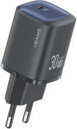 Sienas lādētājs USB‑C 30W GaN melns
