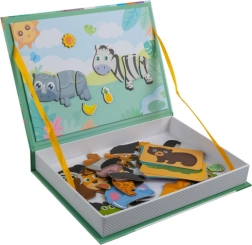 Herui toys magnētiskā Montessori puzle ar Āfrikas dzīvniekiem