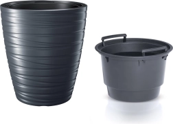 Puķu pods ar ieliktni MAZE 47,5 cm antracīts