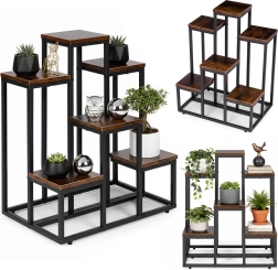 Puķu statīvs ar 6 plauktiem loft stilā ModernHome
