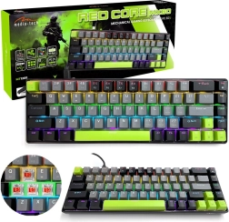 Mehāniskā spēļu tastatūra 60% MEDIA-TECH RED CORE MX60
