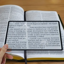 Elastīga kabatas lapas lupa 12 × 18 cm