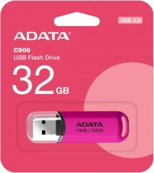 USB zibatmiņa ADATA C906 32GB rozā