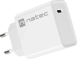 Tīkla lādētājs NATEC Ribera 1x USB‑C 20 W balts