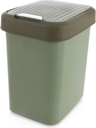 Plastmasas atkritumu tvertne 12 l, zaļa