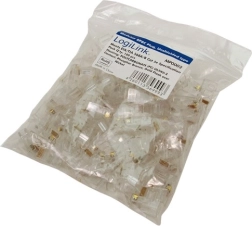 RJ45 CAT5 neekranēti 8P8C konektori – iepakojums 100 gab.