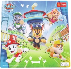 Koka mini puzle PAW Patrol – 5 detaļas