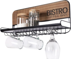Sienas turētājs glāzēm un krūzēm Bistro