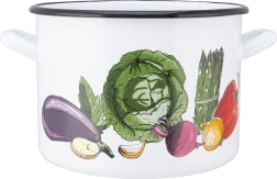 Emalēts katls 5,8 l ar vāku 22 cm