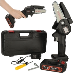 Akumulatora mini ķēdes zāģis koferī