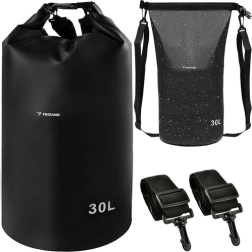 Ūdensnecaurlaidīgs laivas maiss 30 l – melns