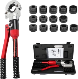 RENEW FORCE 12 t Hydraulic Press Tool for PEX Pipes with 11 Jaws