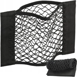 Bagāžnieka tīkls ar piestiprināšanu ar līplenti