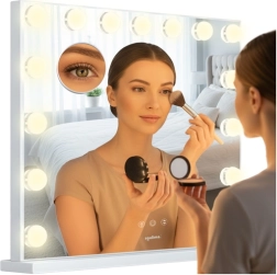 Kosmētiskais LED spogulis Soulima 58 × 46 cm ar apgaismojuma regulēšanu