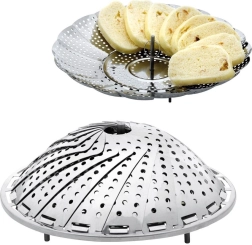 Saliekams nerūsējošā tērauda tvaicētājs 14–23 cm